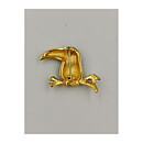 Brooch Attwood & Sawyer - Toucan Parrot Enamelled with Rhinestones