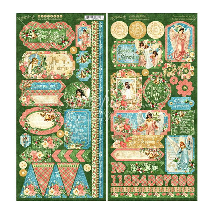 Graphic 45 Cardstock Stickers - Joy To The World