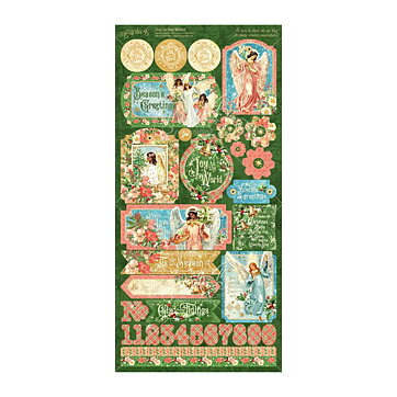 Graphic 45 Cardstock Stickers - Joy To The World