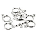 Cousin Basic Metal Findings - Silver Rope Toggle2 Medium 10x19 mm