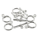 Cousin Basic Metal Findings - Silver Rope Toggle2 Medium 10x19 mm