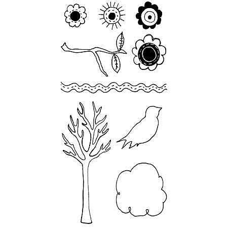Claudine Hellmuth Clear Stamps - Nature