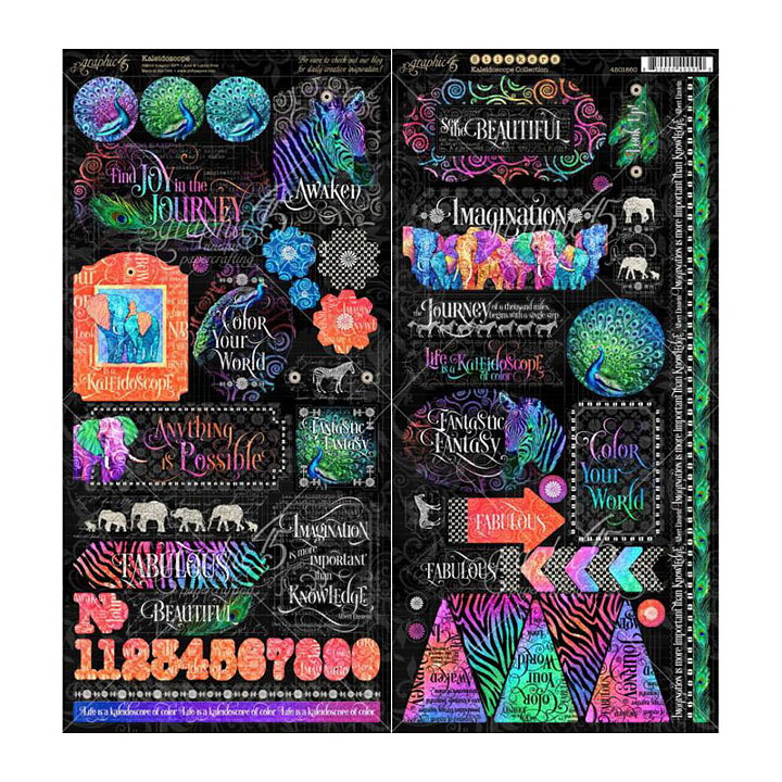 Graphic 45 Cardstock Stickers - Kaleidoscope