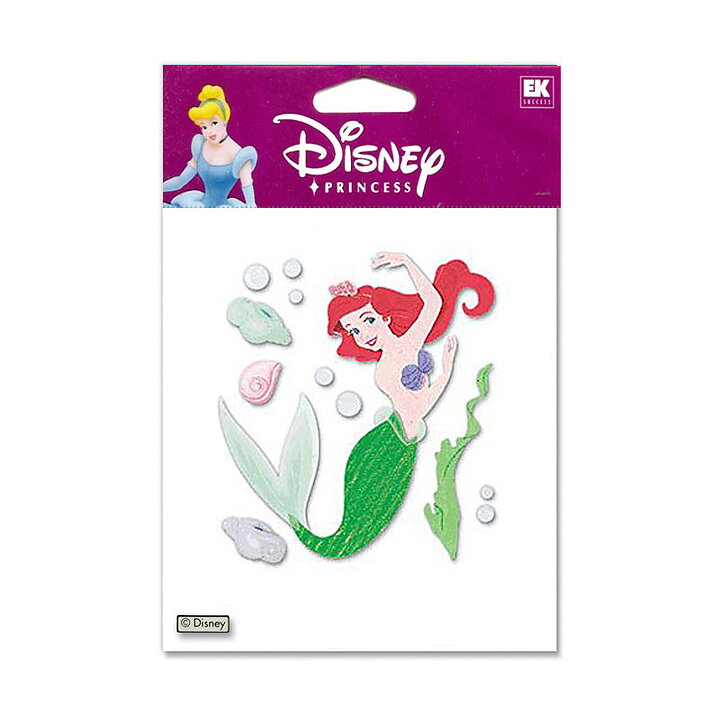 EK Success Disney Dimensional Stickers - Ariel With Bubbles