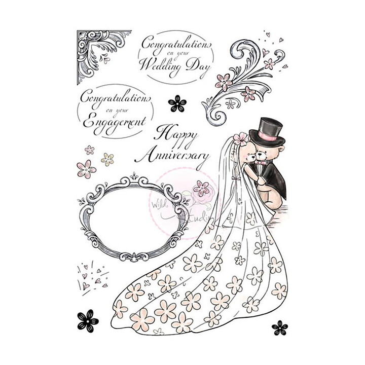 Wild Rose Studio Clear Stamps - Romantic