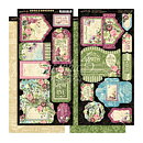 Graphic 45 Cardstock Die-Cuts - Bloom Tags & Pockets Collection
