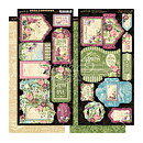 Graphic 45 Cardstock Die-Cuts - Bloom Tags & Pockets Collection