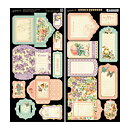 Graphic 45 Cardstock Die-Cuts - Sweet Sentiments Tags & Pockets Collection