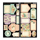 Graphic 45 Cardstock Die-Cuts - Sweet Sentiments Tags & Pockets Collection