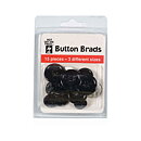 Hot of the Press Button Brads Black