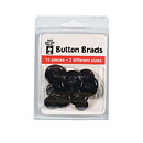 Hot of the Press Button Brads Black
