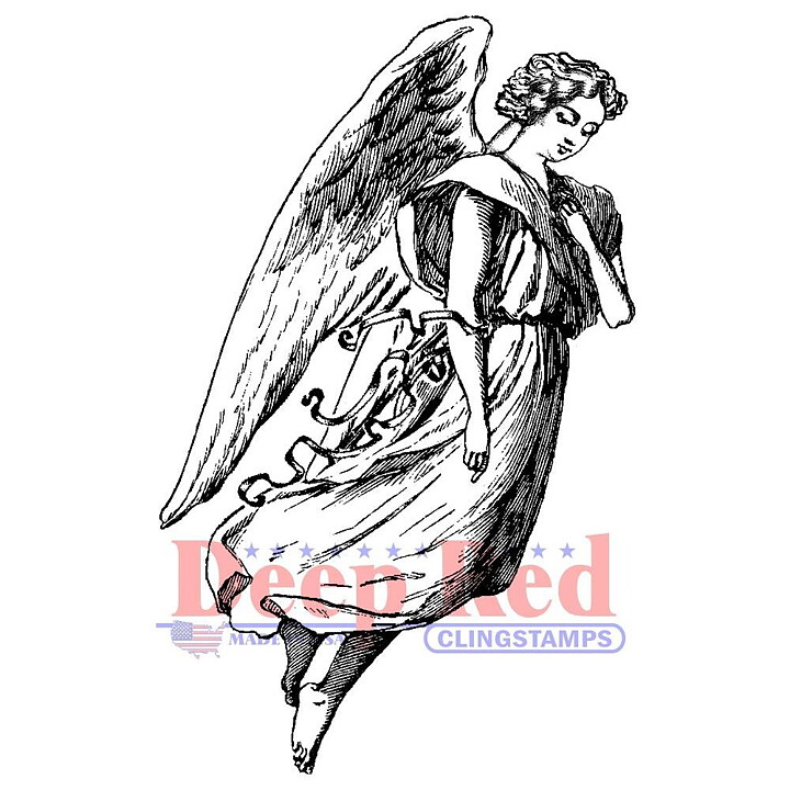 Deep Red Rubber Stamps - Archangel