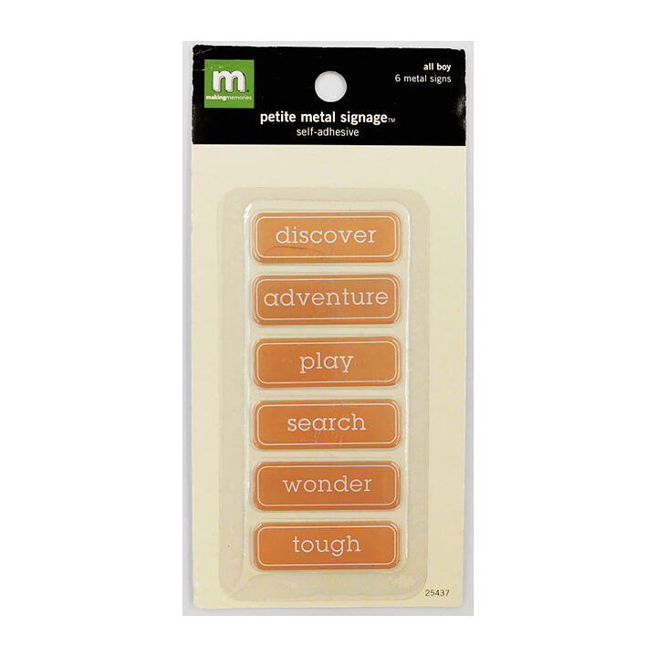 Making Memories Metal Signage Mini - All Boy