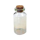 Multicraft Imports Mini Glass Containers W/Cork Lids - Clear