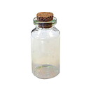 Multicraft Imports Mini Glass Containers W/Cork Lids - Clear