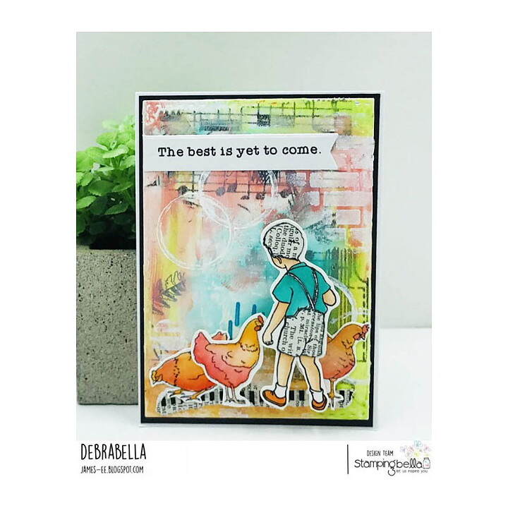 Stamping Bella Cling Rubber Stamps - Edgar And Molly's Vintage Farm Bird