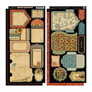 Graphic 45 Cardstock Die-Cuts - French Country Tags & Pockets Collection