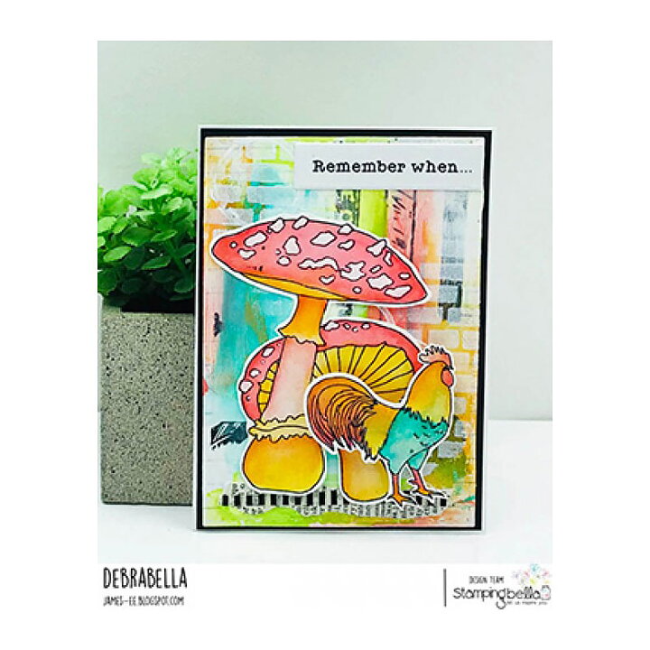 Stamping Bella Cling Rubber Stamps - Edgar And Molly's Vintage Mushroom Set