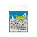 Lawn Fawn Clear Stamps 3"X2" - Love You Tons