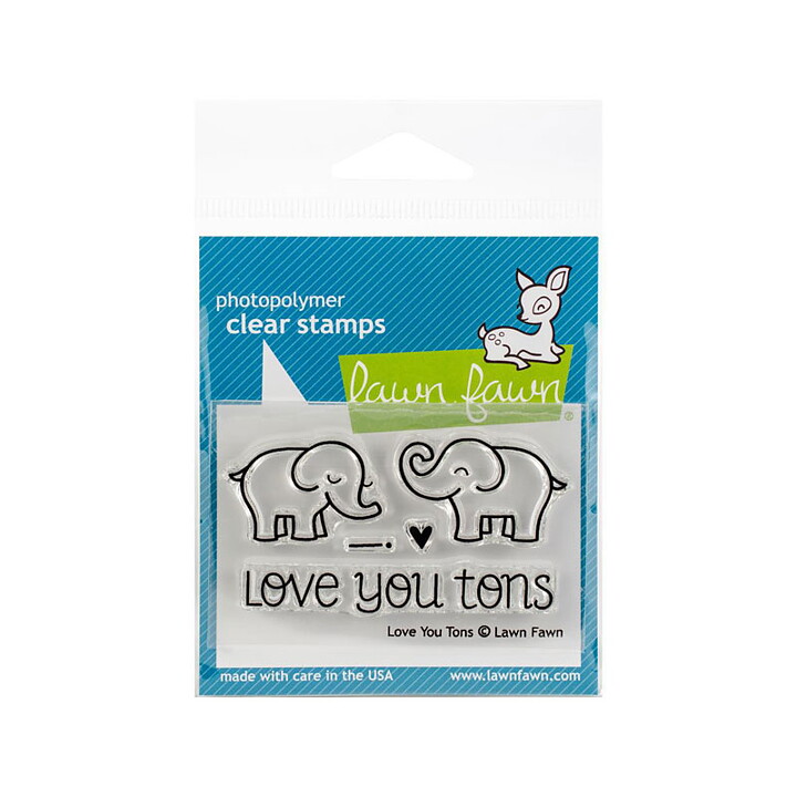 Lawn Fawn Clear Stamps 3"X2" - Love You Tons