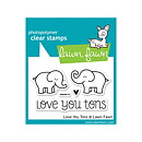 Lawn Fawn Clear Stamps 3"X2" - Love You Tons