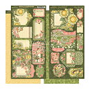 Graphic 45 Cardstock Die-Cuts - Garden Godess Tags & Pockets Collection