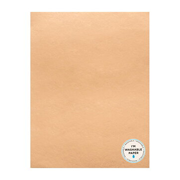 American Crafts Washable Faux Leather Paper 8.5"x11" - Rose Gold