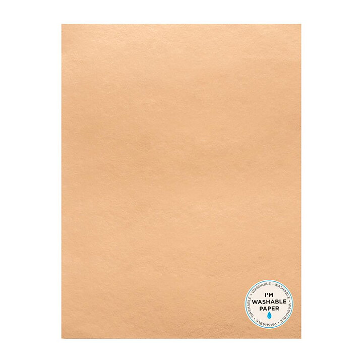 American Crafts Washable Faux Leather Paper 8.5"x11" - Rose Gold