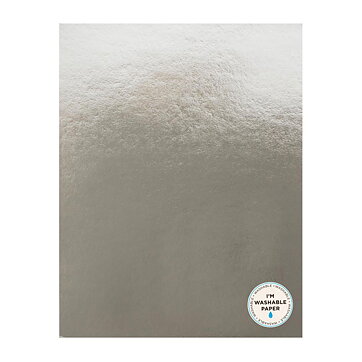 American Crafts Washable Faux Leather Paper 8.5"x11" - Silver