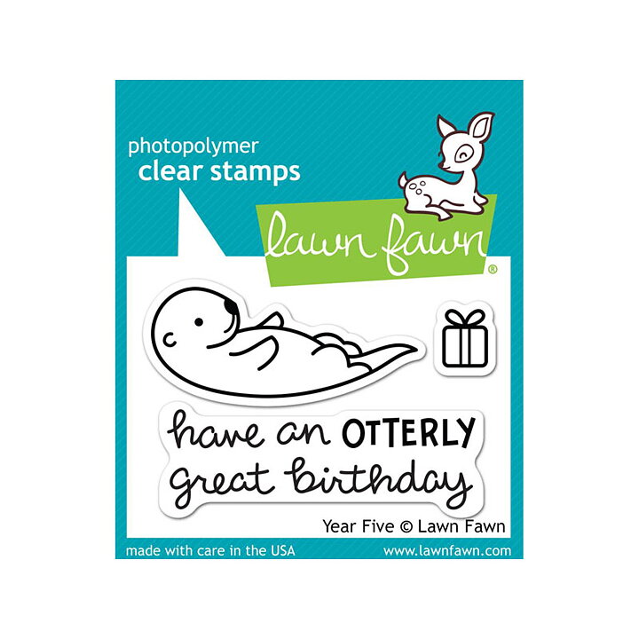 Lawn Fawn Clear Stamps 3"X2" - Year Five