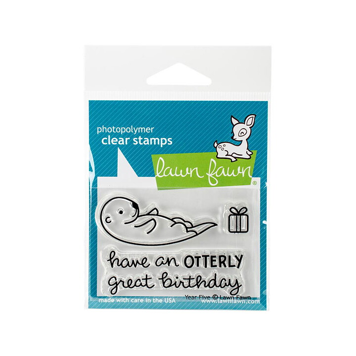 Lawn Fawn Clear Stamps 3"X2" - Year Five