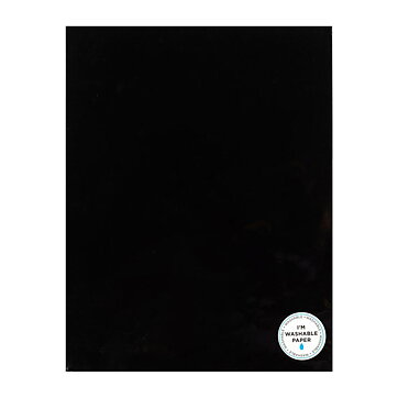 American Crafts Washable Faux Leather Paper 8.5"x11" - Black