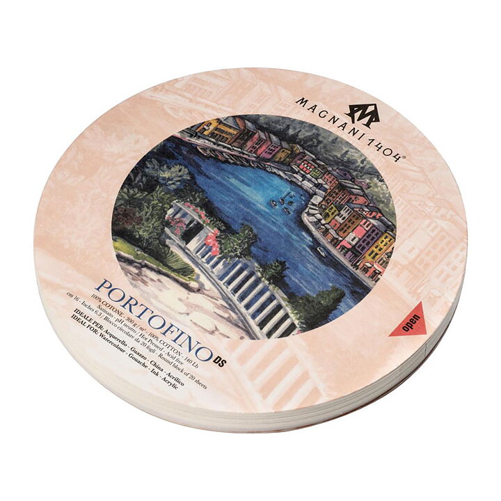 Magnani Aquarello Portofino Round Watercolor Block 6.3"