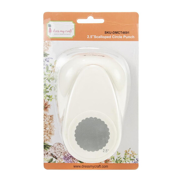 Dress My Craft Paper Punch Large - Scalloped Circle