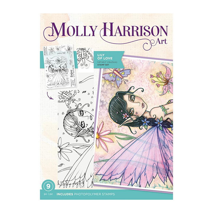 Crafter's Companion Clear Stamps By Molly Harrison - Lily of Love