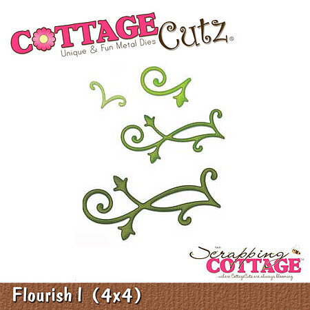 Cottage Cutz Dies 4x4 Flowers Flourish 1