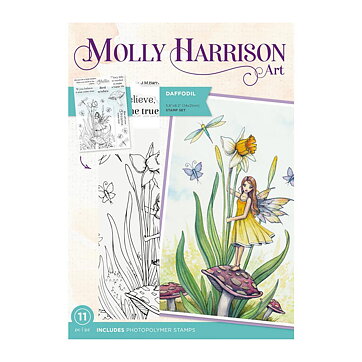 Crafter's Companion Clear Stamps By Molly Harrison - Daffodil
