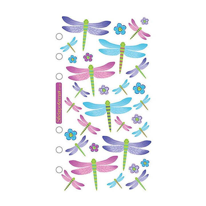 EK Success Sticko Vellum Stickers - Dragonflies Shimmering