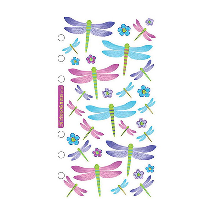 EK Success Sticko Vellum Stickers - Dragonflies Shimmering