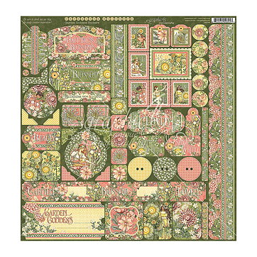 Graphic 45 Cardstock Stickers - Garden Godess