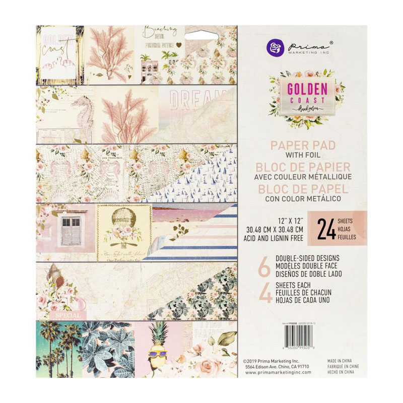 Prima Paper Pad - Golden Coast - BumbleBee's Craft Shop