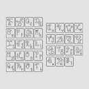 Sizzix Sizzlits Alphabet Dies - Garden Delight