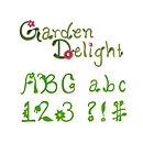 Sizzix Sizzlits Alphabet Dies - Garden Delight