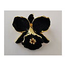 Brooch - Orchid Black
