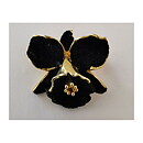 Brooch - Orchid Black