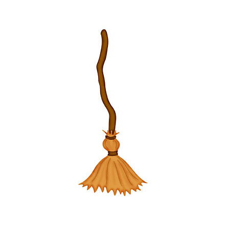BK Dies 3x3 Halloween Witch Broom