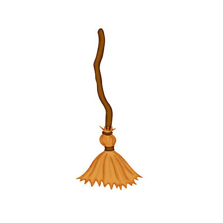 BK Dies 3x3 Halloween Witch Broom