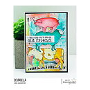 Stamping Bella Cling Rubber Stamps - Edgar And Molly's Vintage Farm Animals