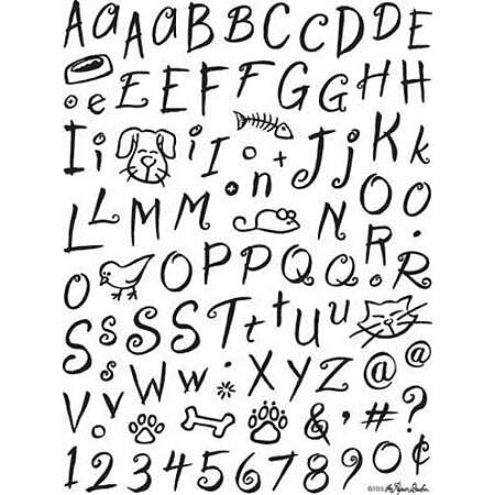 Clear Stamps Stampabilities - Alphas Petshop 