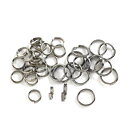 Cousin Basic Metal Findings - Gunmetal  Split Rings 6 - 8 mm